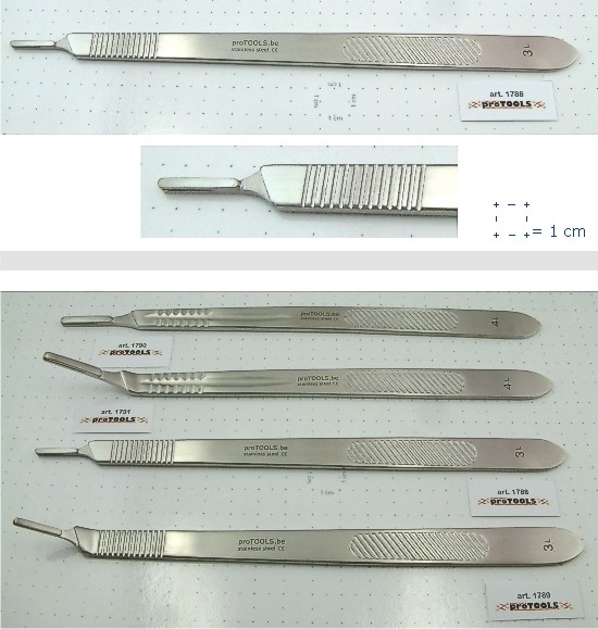 Scalpel handle flat nr. 3 - 21cm