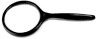 Handheld magnifier glass `B` - lens  60mm - dio: x 5