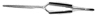 Cross Forceps - wooden handle - 16 cm (press to open)